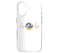 Volleyball Heartbeat - Ball ECG Pulse Distressed Design Case for iPhone 17
