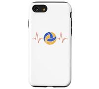 Volleyball Heartbeat - Ball ECG Pulse Distressed Design Case for iPhone SE (2020) / 7/8