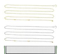 Volleyball Height Chain, Measuring Material Height of 8.2 Feet Volleyball Referee | 2pccs A Referee of the Volleyball Meter Measuring Chain