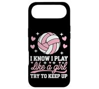 Volleyball I Know I Play Like A Girl Try To Keep Up Case for iPhone Air