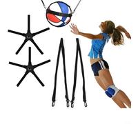 Volleyball Jump Trainer Belt with Bouncing Ball Sleeve for Spike Practice Adjustable Elastic Webbing Strap(KIT1)