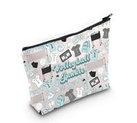 Volleyball Junkie Cosmetic Bag Volleyball Mom Gift Volleyball Player Gift Volleyball Lover Gift for Women (Volleyball Bag)