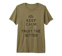 Volleyball Keep Calm and Trust The Setter Player Set Club Premium T-Shirt