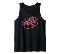 Volleyball Lets Pepper Retro Sign Style for Throwback Player Tank Top