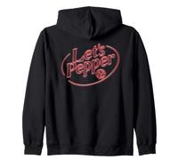 Volleyball Lets Pepper Retro Sign Style for Throwback Player Zip Hoodie
