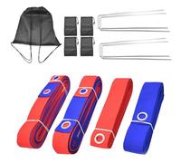 Volleyball Lines For Sand - Park & Sun Sports Outdoor Volleyball Boundary Webbing With Ground Stakes| Foldable Sports Accessories For Park| Lines For Beach Volleyball Width Beach Volleyball Marking