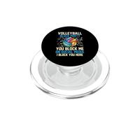Volleyball Lover Colorful Bump Set Spike Design PopSockets PopGrip for MagSafe