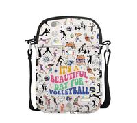 Volleyball Lover Gift Volleyball Player Gift Volleyball Teams Gift It’s A Beautiful Day For Volleyball Crossbody Bag (DAY FOR VOLLEYBALL cb UK)