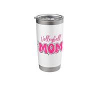 Volleyball Mom in Fun Bubble Letters Stainless Steel Insulated Tumbler