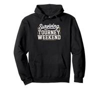 Volleyball Mom Surviving Another Tournament Weekend Parent Pullover Hoodie