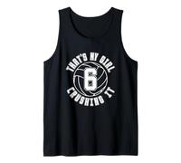 Volleyball Number Six #6 That's My Girl Crushing It Mom Dad Tank Top