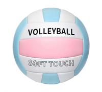 Volleyball Official Size 5, Super Soft Touch Volley Ball, Pink Blue Soft Indoor Outdoor Beach Volleyball for School Stadium Pool Gym,Durability Equipment Balls Training for Beginners Teens Adults