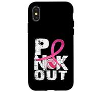 Volleyball Pink Out Breast Cancer Awareness Case for iPhone X/XS