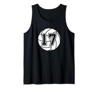 Volleyball Player #17 Volleyball Mom Dad Jersey Number 17 Tank Top