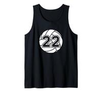 Volleyball Player #22 Volleyball Mom Dad Jersey Number 22 Tank Top