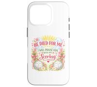 Volleyball Player Easter Jesus Risen Resurrection Girl Women Case for iPhone 16 Pro