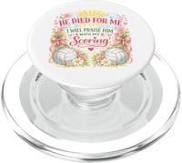 Volleyball Player Easter Jesus Risen Resurrection Girl Women PopSockets PopGrip for MagSafe