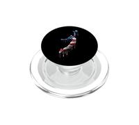 Volleyball Player Teach Coach American Flag USA Drip Lover PopSockets PopGrip for MagSafe