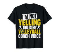 Volleyball Player Team Coach Vintage I'm Not Yelling This is T-Shirt