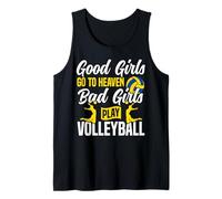 Volleyball Player Team Good Girls Go to Heaven Bad Girls Tank Top