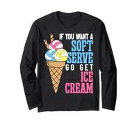 Volleyball Player Team Ice Cream If You Want A Soft Serve Go Long Sleeve T-Shirt