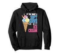 Volleyball Player Team Ice Cream If You Want A Soft Serve Go Pullover Hoodie