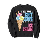 Volleyball Player Team Ice Cream If You Want A Soft Serve Go Sweatshirt