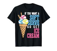 Volleyball Player Team Ice Cream If You Want A Soft Serve Go T-Shirt