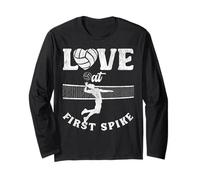 Volleyball Player Team Love At First Spike Long Sleeve T-Shirt