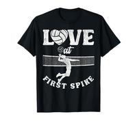 Volleyball Player Team Love At First Spike T-Shirt