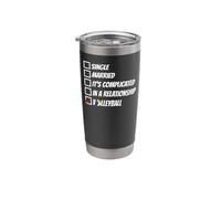 Volleyball Player Team Single Married It's Complicated in A Stainless Steel Insulated Tumbler