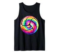 Volleyball Player Team Tie Dye Retro Tank Top