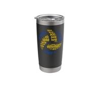 Volleyball Player Team Word Cloud Volleyball Ace Assist Stainless Steel Insulated Tumbler