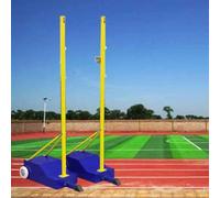Volleyball Poles,Badminton Net Stand Portable,Portable Outdoor Heavy Duty Volleyball Pole,5-6.8ft Height Adjustable,for Sports Ground Garden,badminton+airvolleyballnet