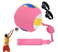 Volleyball Practice Equipment Elastic Trainer - Multifunctional Indoor Training Aid, Professional Serving Setting Practice Tool, Adjustable Arm Swing Trainer, Solo Volleyball Skills Improver
