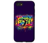 Volleyball Rainbow Colors Girls Womens Sports Team Design Case for iPhone SE (2020) / 7/8