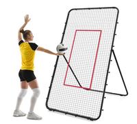Volleyball Rebounder Net, 2.1 x 1.2 m Volleyball Net Adjustable 45/60/75/85 Angle Volley-Ball Training Equipment for Adults and Children, Rebounder for Backyard Stadium Schools