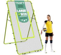 Volleyball Rebounder Net, Adjustable & Portable Football Rebounder Net 7x4 FT, Football Training Equipment, Soccer Goal Kickback Target for Kids & Adult Play Teaching Practise,Nets for Garden Sport
