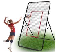 Volleyball Rebounder Net, Adjustable & Portable Football Rebounder Net 7x4 FT, Football Training Equipment, Soccer Goal Kickback Target for Kids & Adult Play Teaching Practise,Nets for Garden Sport
