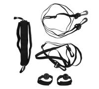 Volleyball Rebounder Strap for Solo Practice with Hand Shape Correction | Polyester Build, Black Finish, Portable Setup, Indoor and Outdoor Training, Includes Rebound Sling and Spike Trainer
