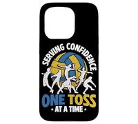 Volleyball, Serving Confidence One Toss At A Time Case for iPhone 15 Pro