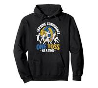 Volleyball, Serving Confidence One Toss At A Time Pullover Hoodie
