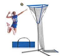 Volleyball Setter Trainer Net, Volleyball Setter Training Equipment, 5-speed Height Adjustment, Adjustable Angle, Net Bottom with Drawstring Design, Rubber Non-slip Base, for Serving, Spiking Train