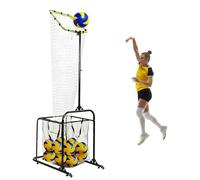 Volleyball Setter Training Net, Volleyball Training Equipment, with 5 Adjustable Heights & 5 Angles, for Serving Spiking & Setting Drills, Portable Volleyball Net for Indoor Outdoor Practice