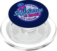 Volleyball Soft Serve Go Get Ice Cream Player Fun PopSockets PopGrip for MagSafe