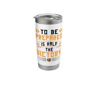 Volleyball to be Prepared is Half The Victory Saying Gift Stainless Steel Insulated Tumbler