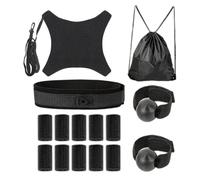 Volleyball Training Aids, Adjustable Solo Practice Equipment for Ball Control, Elastic Strap Trainer for Serving Spiking Passing Skills, Ideal for Beginners Team Workouts 30x30x4cm