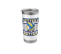 Volleyball Training Design for a Volleyball Setter Stainless Steel Insulated Tumbler