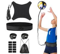 Volleyball Training Equipment Aid, Serve Trainer, Solo Volleyball Trainer for Practice Serving, Setting, Spiking and Pass, Serve Practice Rebounder for Volley Beginners to Pro and Experts