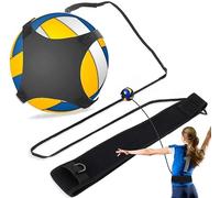 Volleyball Training Equipment Aid, Solo Practice for Serving Setting Spiking with Ease, Arm Swings Serve Football Kick Spike Trainer Gift w/Adjustable Elastic Cord Band for Adult Kids Beginners & Pro